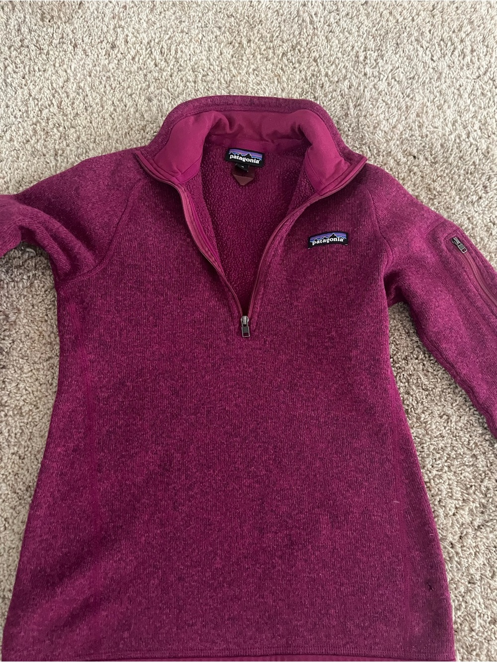 Patagonia Women’s Better Sweater 1/4 Zip Fleece Pullover Pink